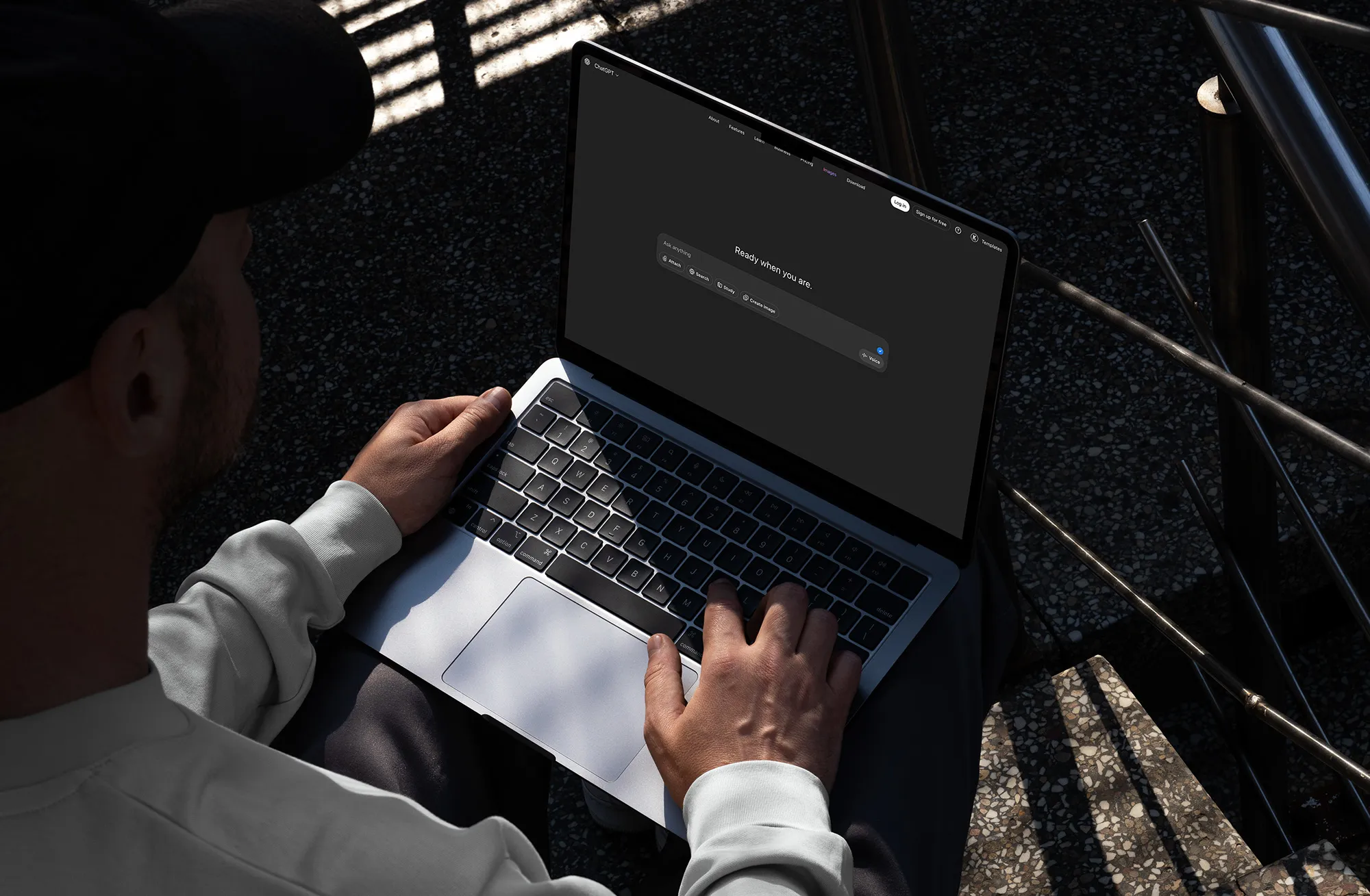 Designer working on a laptop